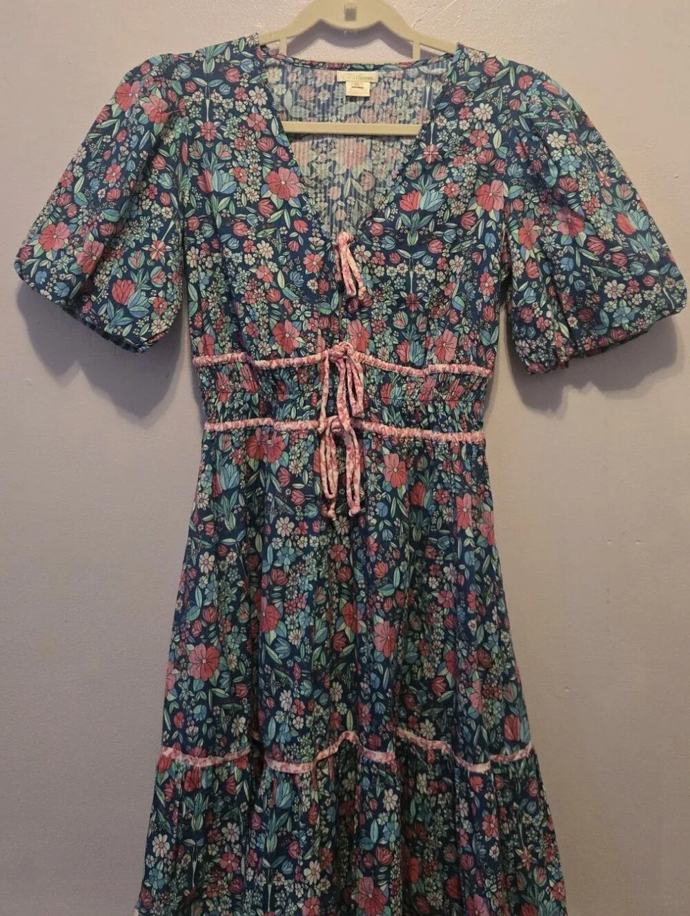 SHOSHANNA Floral Short Sleeve TISKA DRESS Size 0